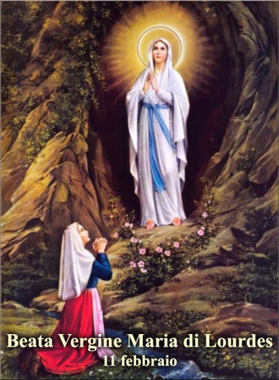 Risultati immagini per 11 febbraio madonna di Lourdes