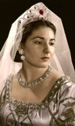 Maria Callas in abiti di scena