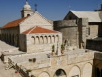 According to the tradition, the grotto of the Nativity is the place where Christ was born of the Virgin Mary. On this grotto, a Basilica with a nave and 4 aisles was built and it is accessible through a humble entrance. Around the grotto of the Nativity, there are other grottoes tied to the memory of St. Jerome. Next to the Basilica lies the Church of St. Catherine preceded by a small courtyard.